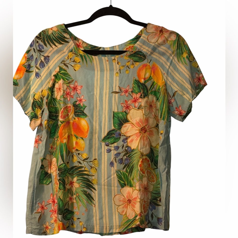 Farm Rio short sleeve pullover top
